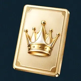 Crowned casino card — Wolf Winner