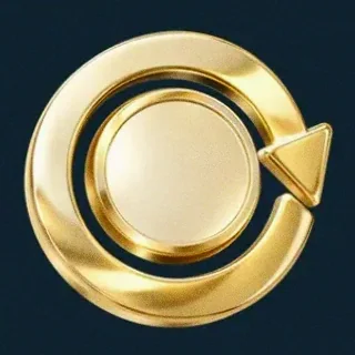 Gold circular arrow — Wolf Winner